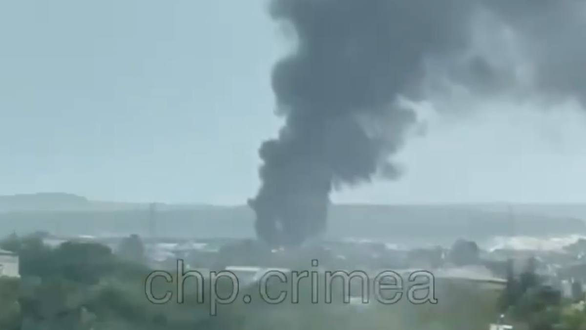 В Бахчисарайському районі окупованого Криму сильна пожежа